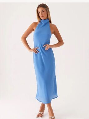 loren midi dress peppermayo PEPPERMAYO Loren Satin midi dress , Lilac , BRAND NEW,